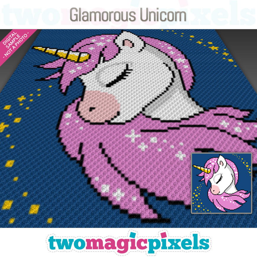 Glamorous Unicorn by Two Magic Pixels