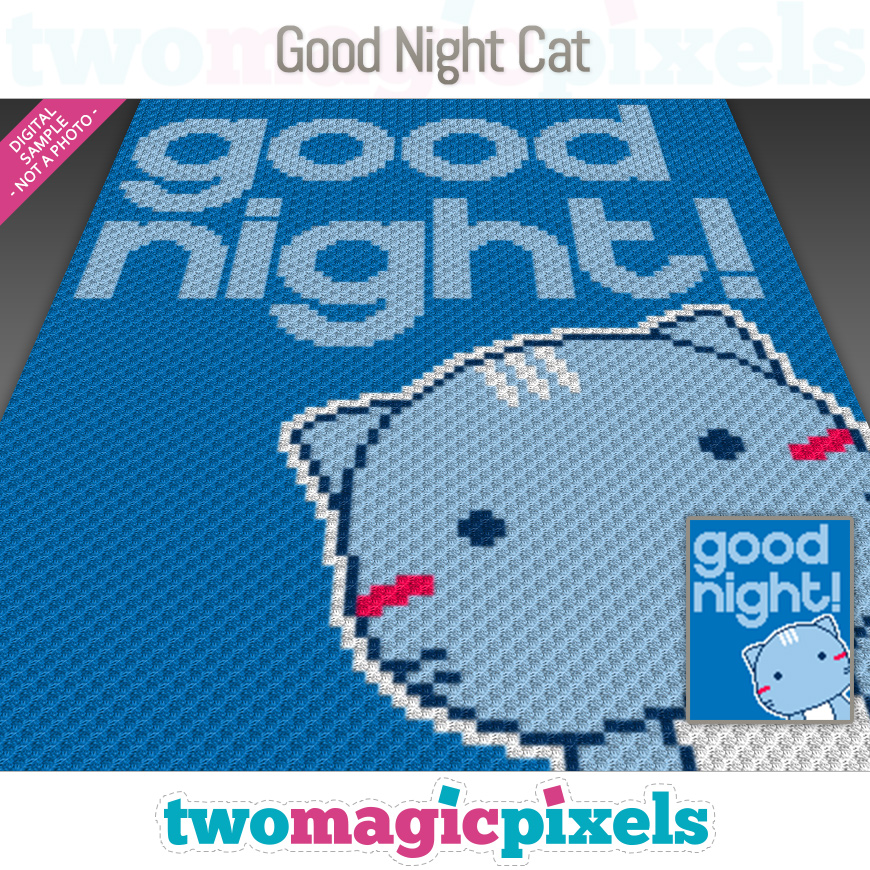 Good Night Cat by Two Magic Pixels