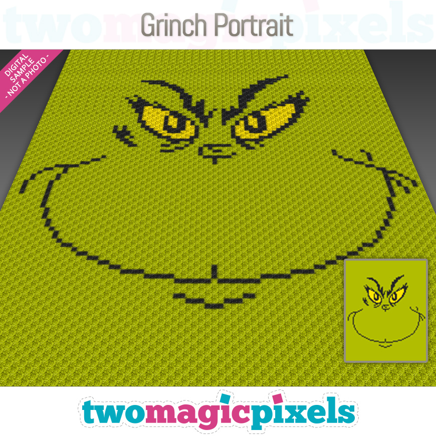Grinch Portrait by Two Magic Pixels
