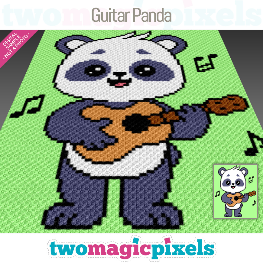 Guitar Panda by Two Magic Pixels