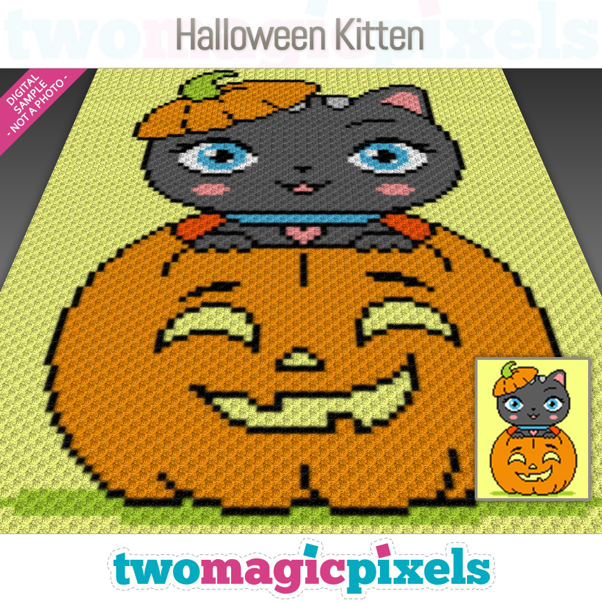Halloween Kitten by Two Magic Pixels