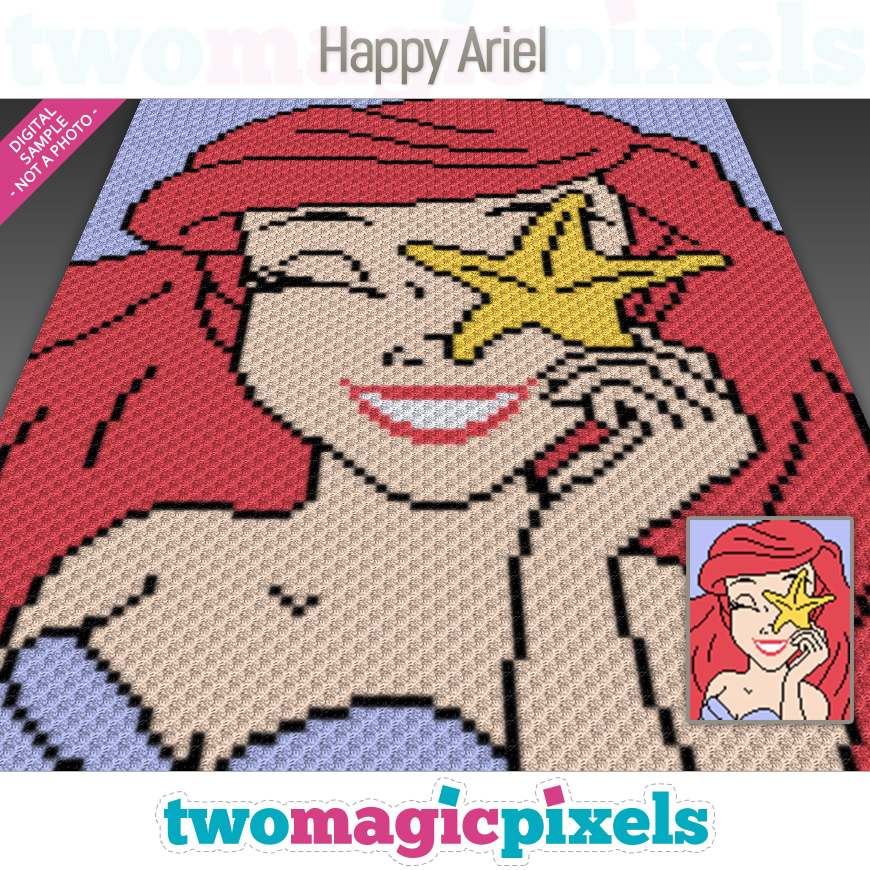 Happy Ariel by Two Magic Pixels