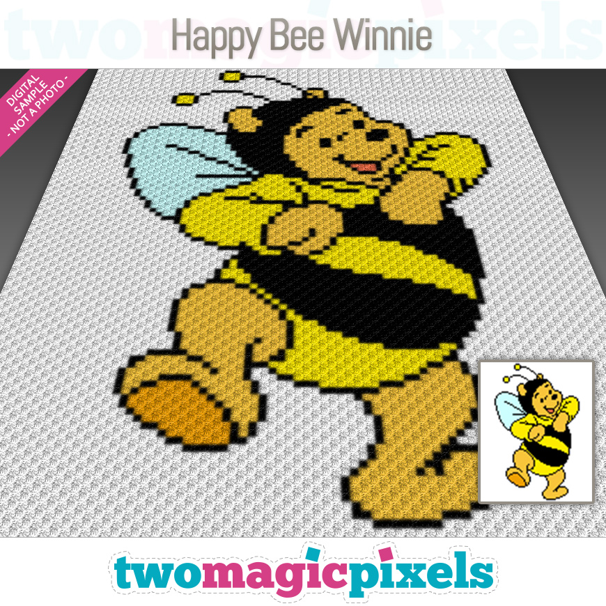 Happy Bee Winnie by Two Magic Pixels