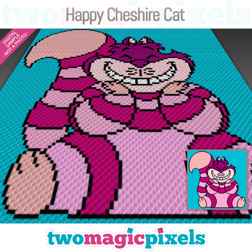 Happy Cheshire Cat by Two Magic Pixels