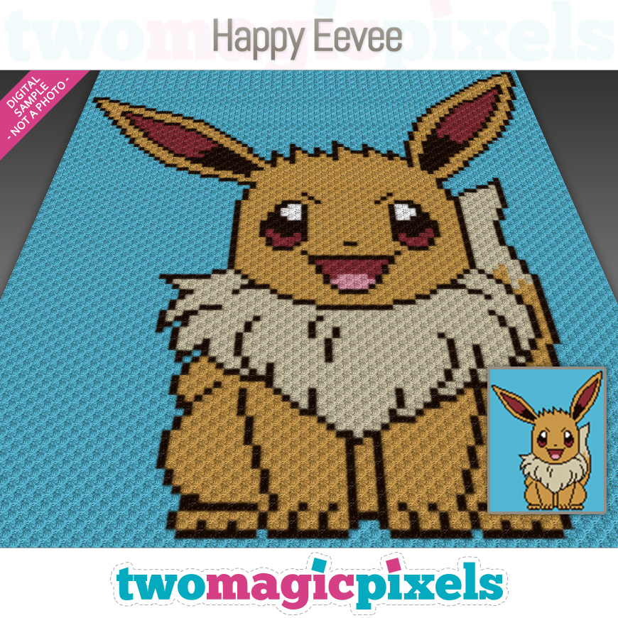 Happy Eevee by Two Magic Pixels