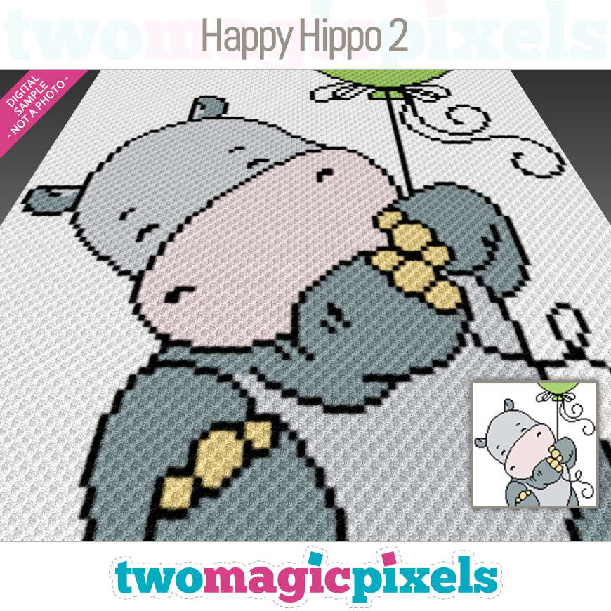 Happy Hippo 2 by Two Magic Pixels Happy Hippo 2 by Two Magic Pixels