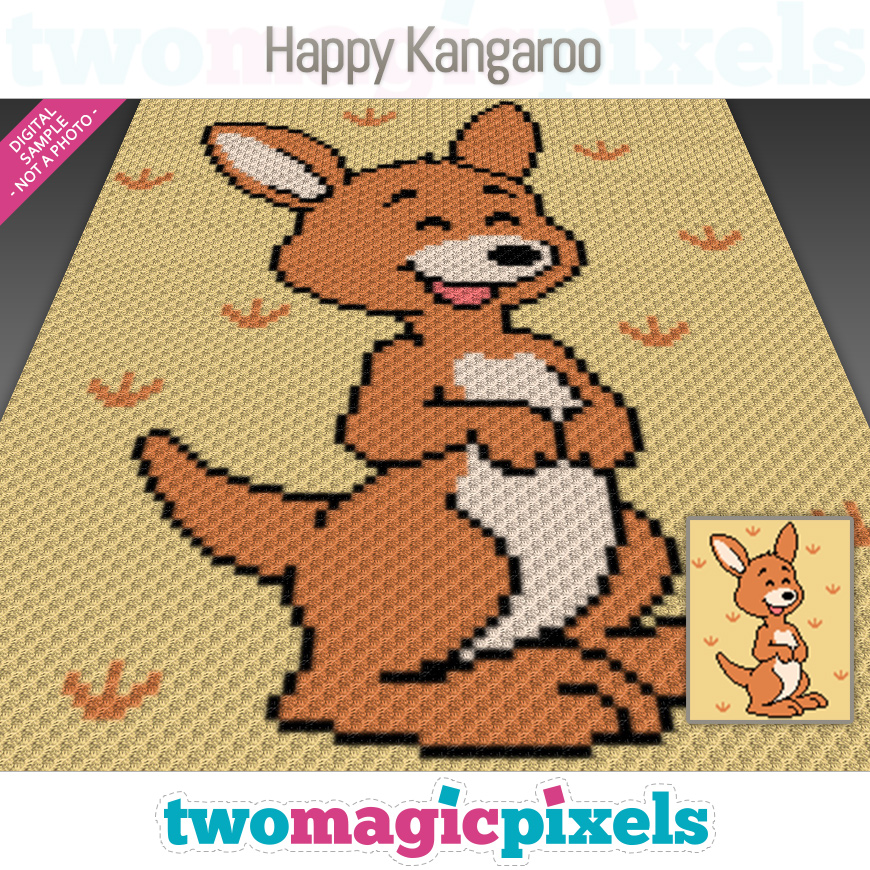 Happy Kangaroo by Two Magic Pixels
