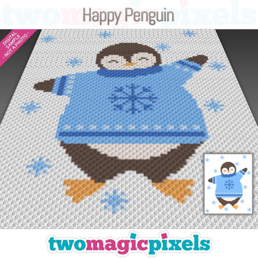 Happy Penguin by Two Magic Pixels