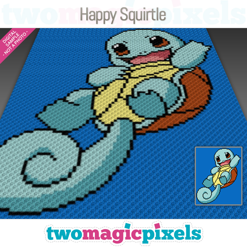 Happy Squirtle by Two Magic Pixels
