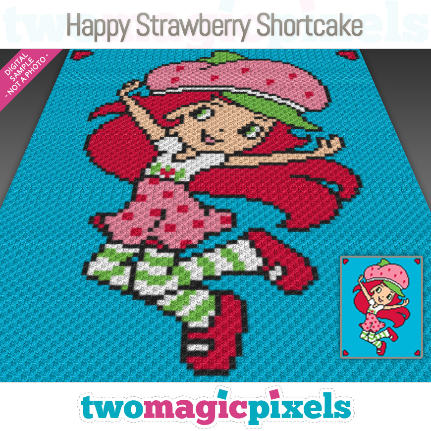Happy Strawberry Shortcake by Two Magic Pixels
