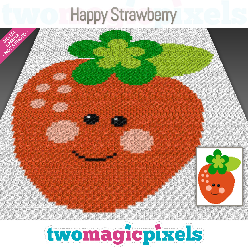 Happy Strawberry by Two Magic Pixels