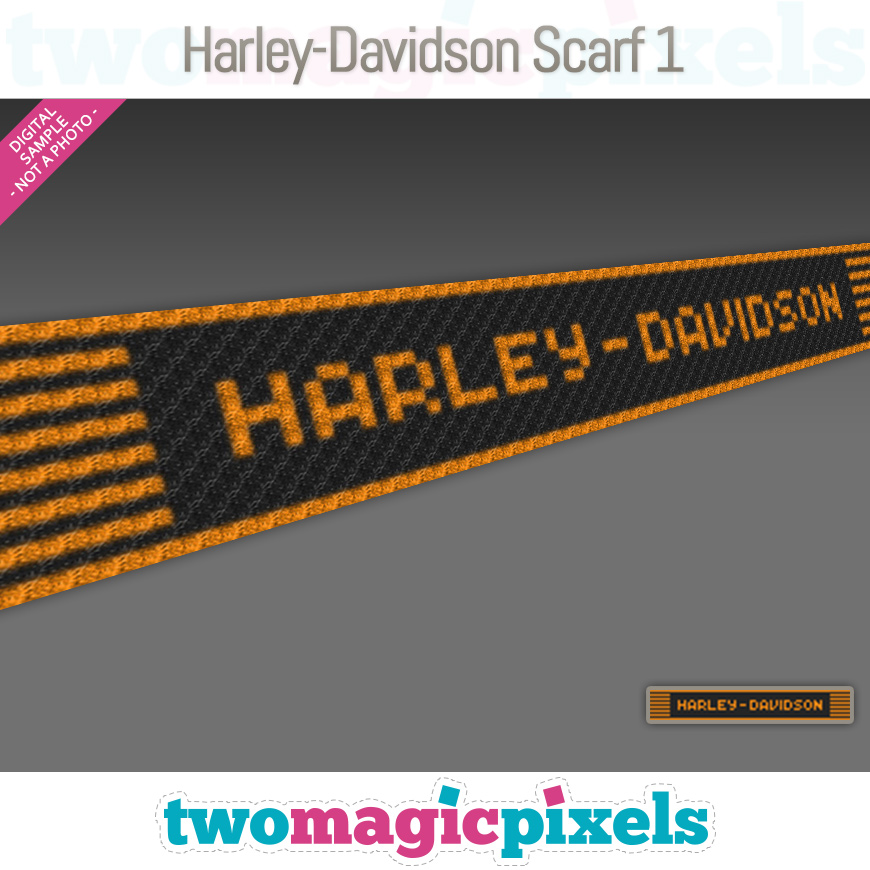 Harley-Davidson Scarf 1 by Two Magic Pixels