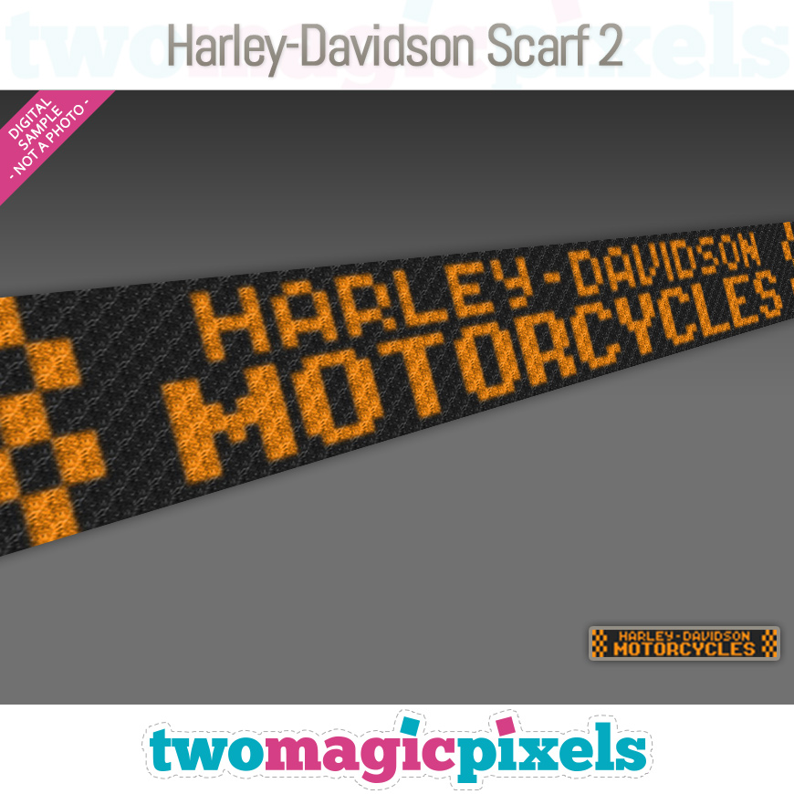 Harley-Davidson Scarf 2 by Two Magic Pixels