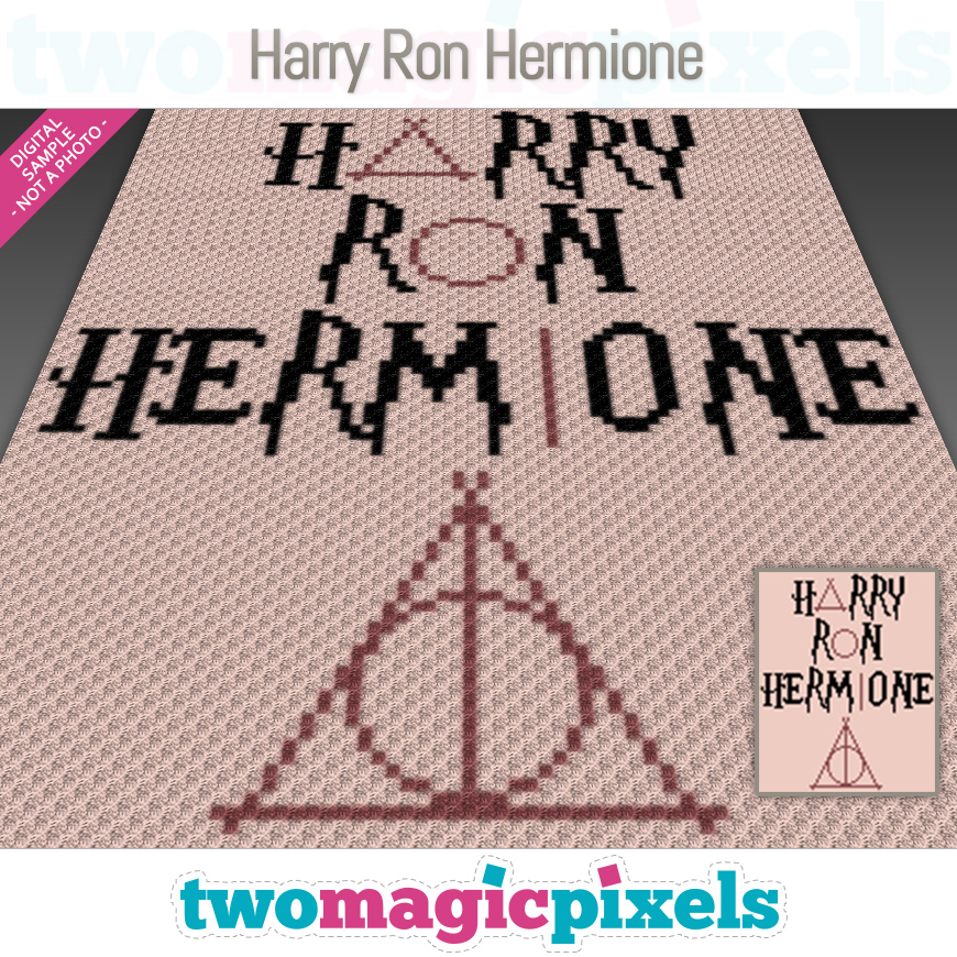 Harry Ron Hermione by Two Magic Pixels