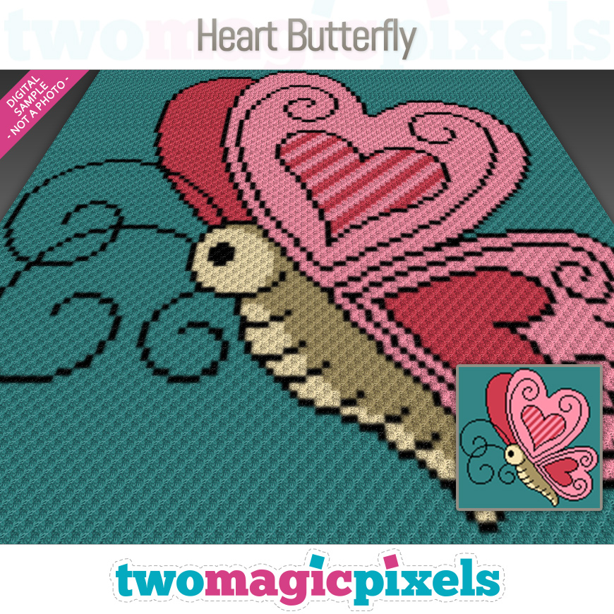 Heart Butterfly by Two Magic Pixels