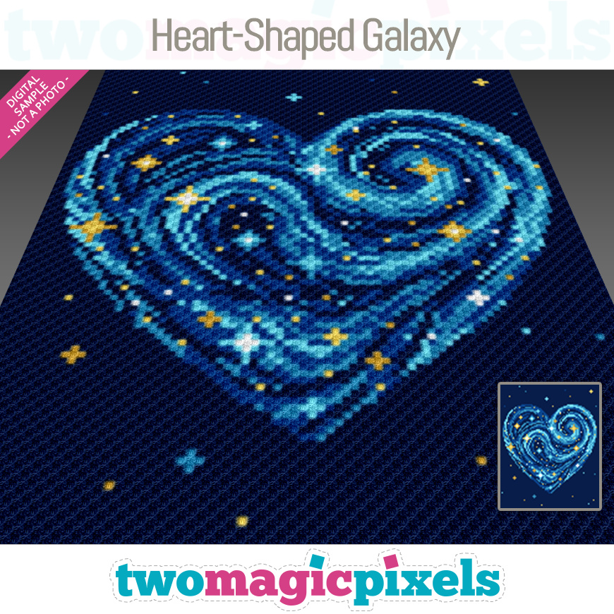 Heart-Shaped Galaxy by Two Magic Pixels