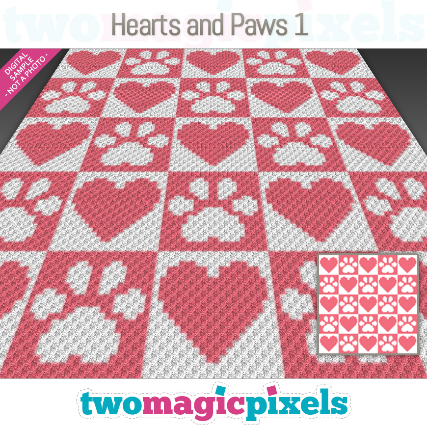 Hearts and Paws 1 by Two Magic Pixels