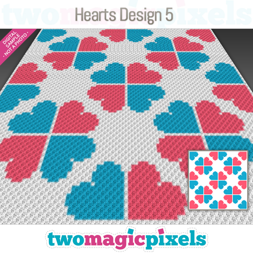 Hearts Design 5 by Two Magic Pixels