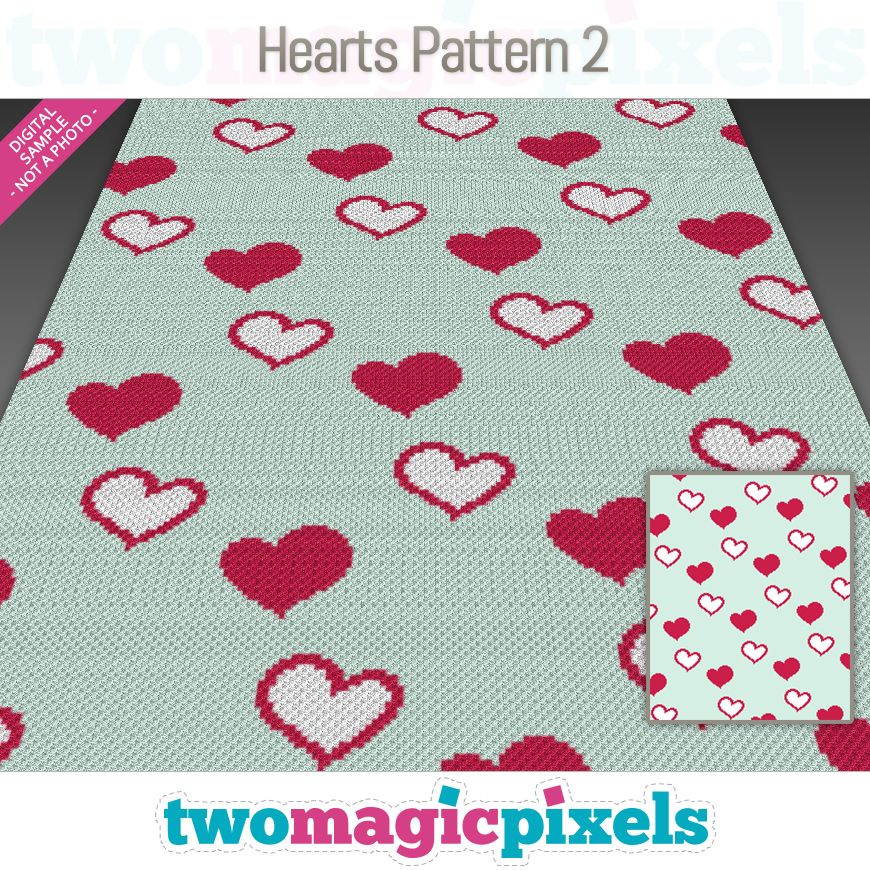Hearts Pattern 2 by Two Magic Pixels