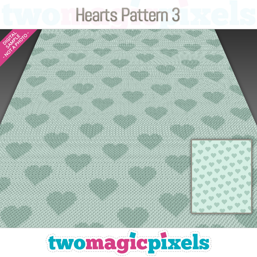 Hearts Pattern 3 by Two Magic Pixels