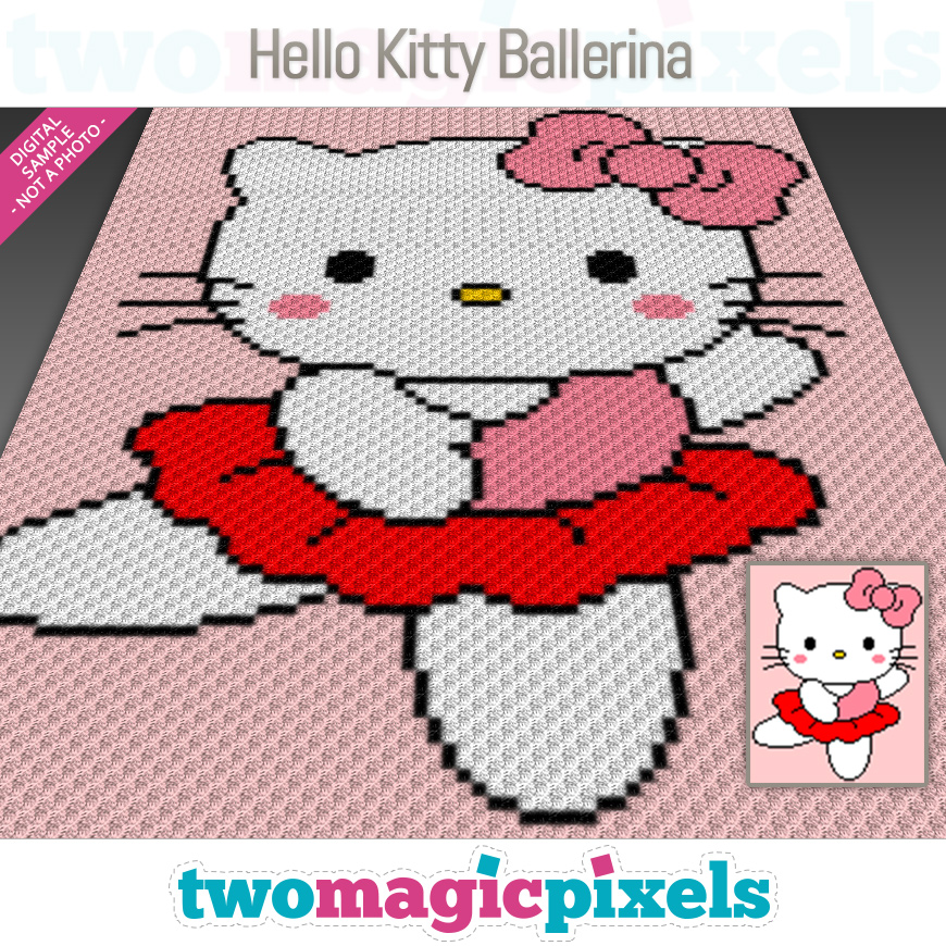 Hello Kitty Ballerina by Two Magic Pixels