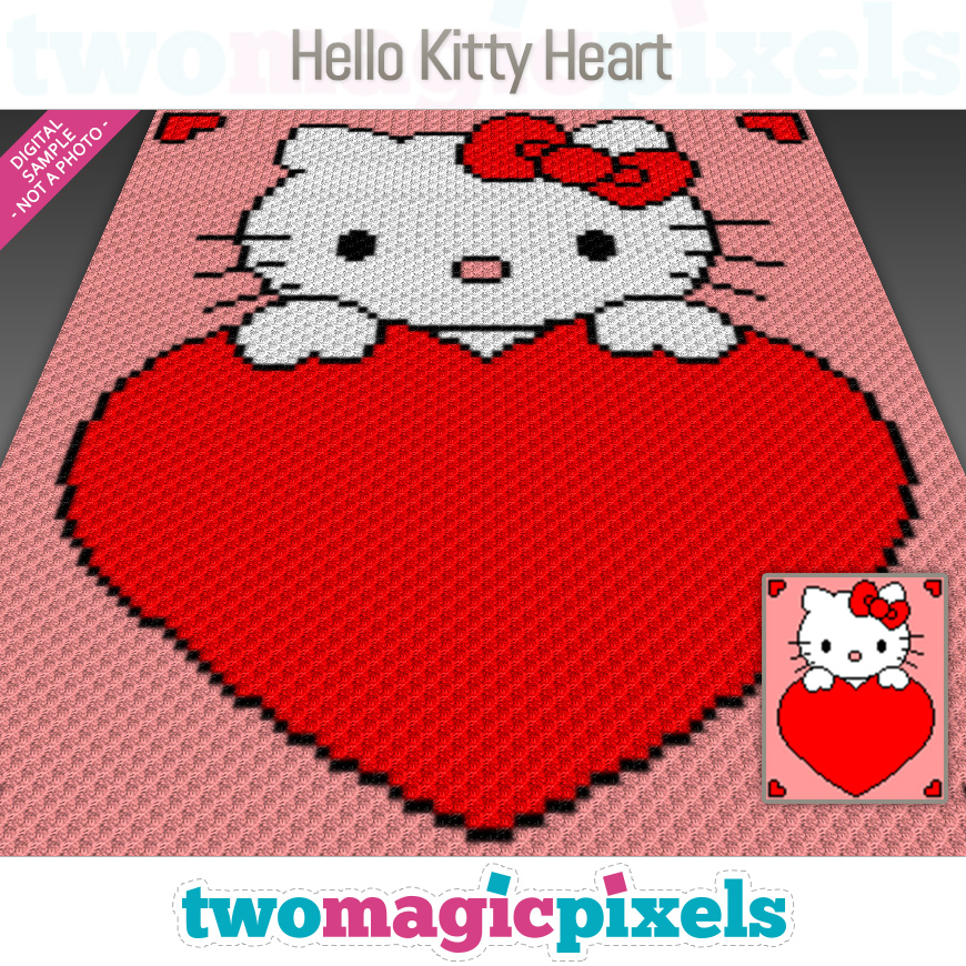 Hello Kitty Heart by Two Magic Pixels Hello Kitty Heart by Two Magic Pixels