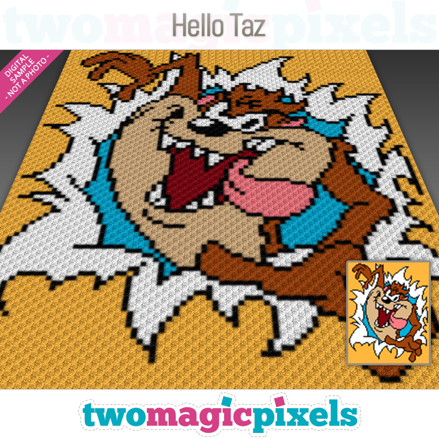 Hello Taz by Two Magic Pixels