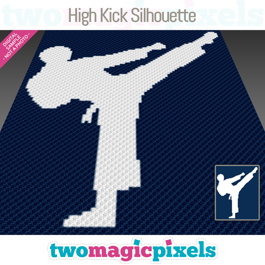 High Kick Silhouette by Two Magic Pixels