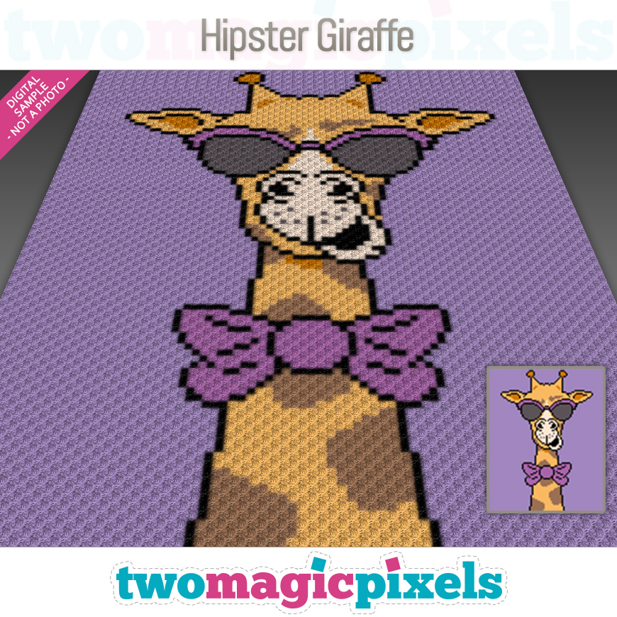 Hipster Giraffe by Two Magic Pixels