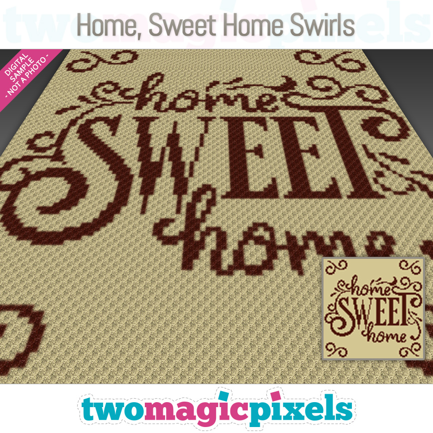 Home, Sweet Home Swirls by Two Magic Pixels