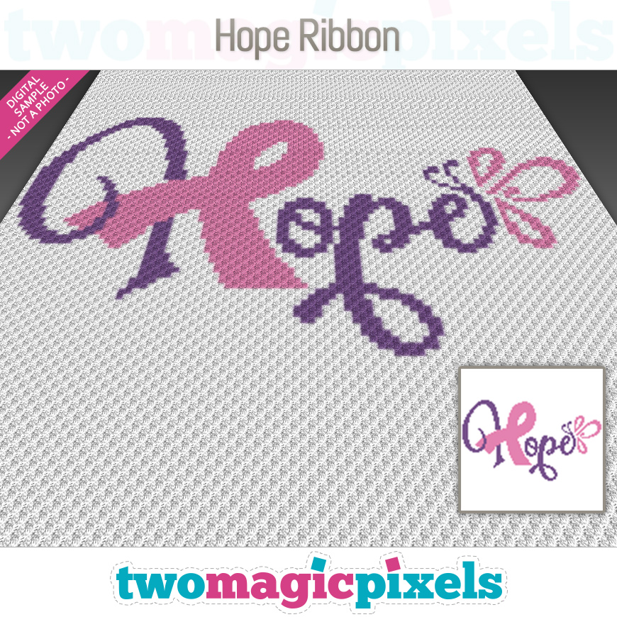 Hope Ribbon by Two Magic Pixels