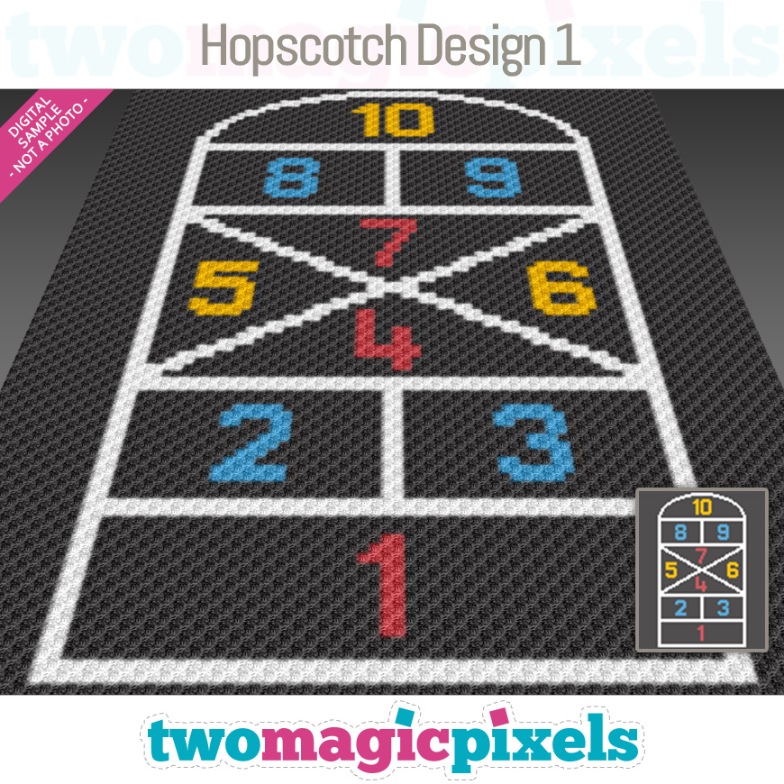 Hopscotch Design 1 by Two Magic Pixels