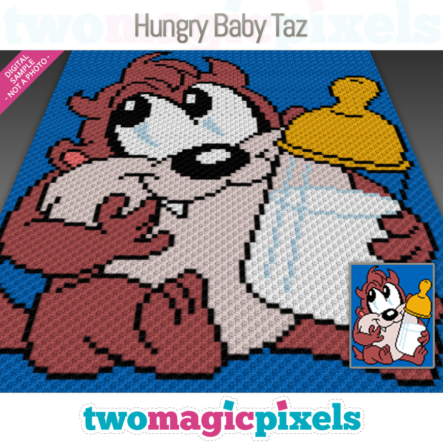 Hungry Baby Taz by Two Magic Pixels