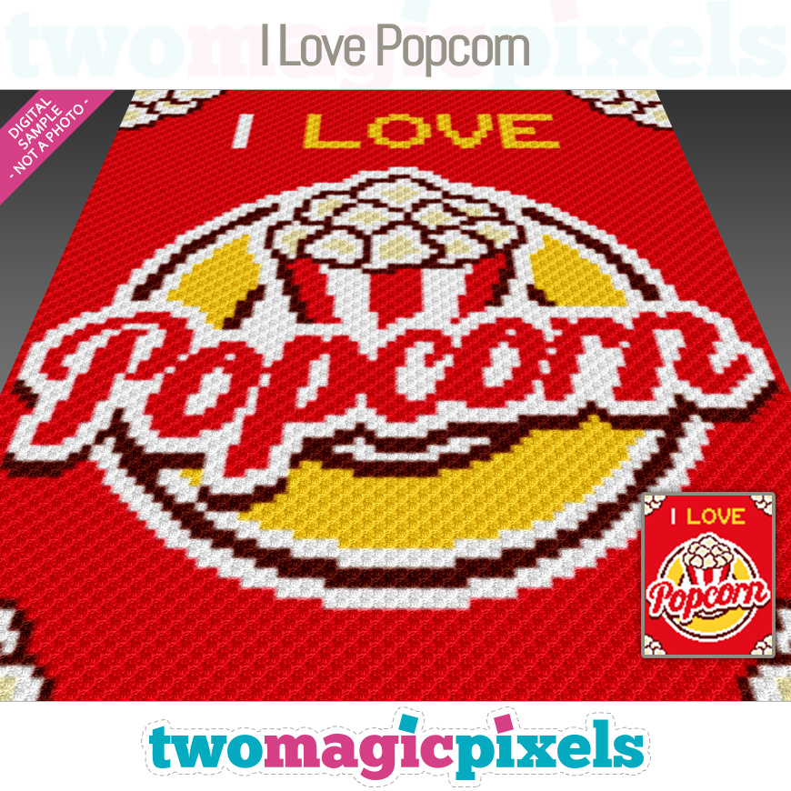 I Love Popcorn by Two Magic Pixels