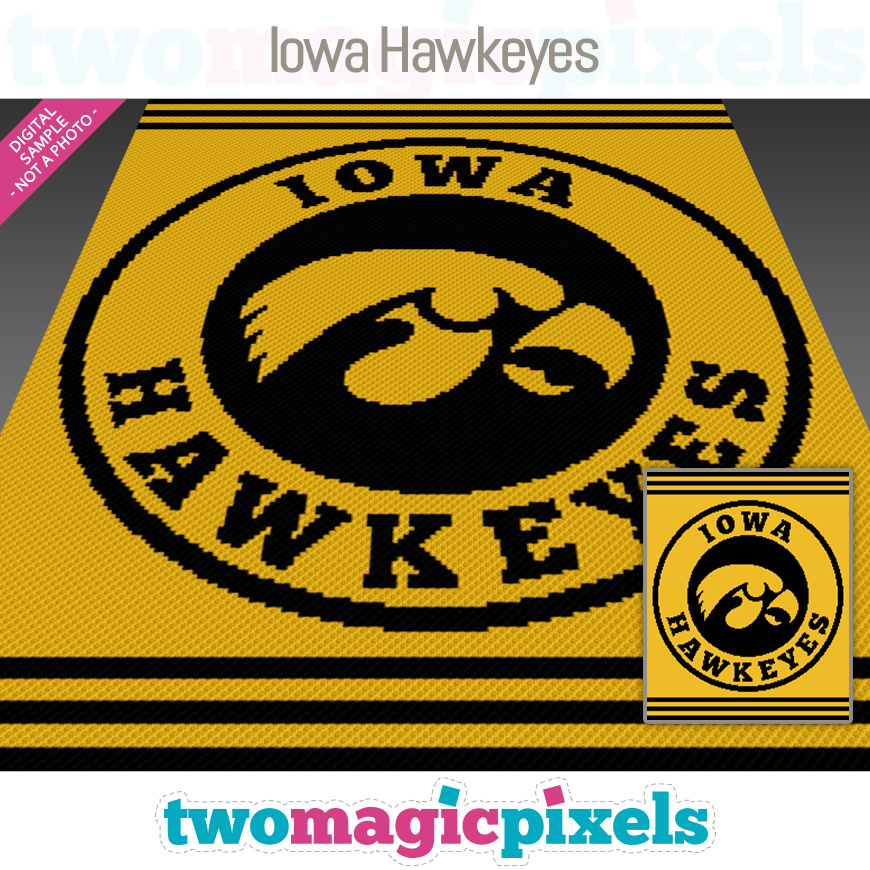 Iowa Hawkeyes by Two Magic Pixels