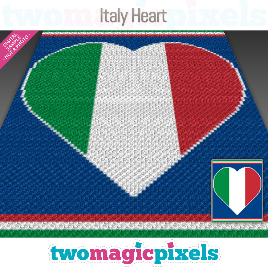 Italy Heart by Two Magic Pixels