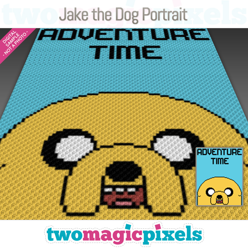 Jake the Dog Portrait by Two Magic Pixels