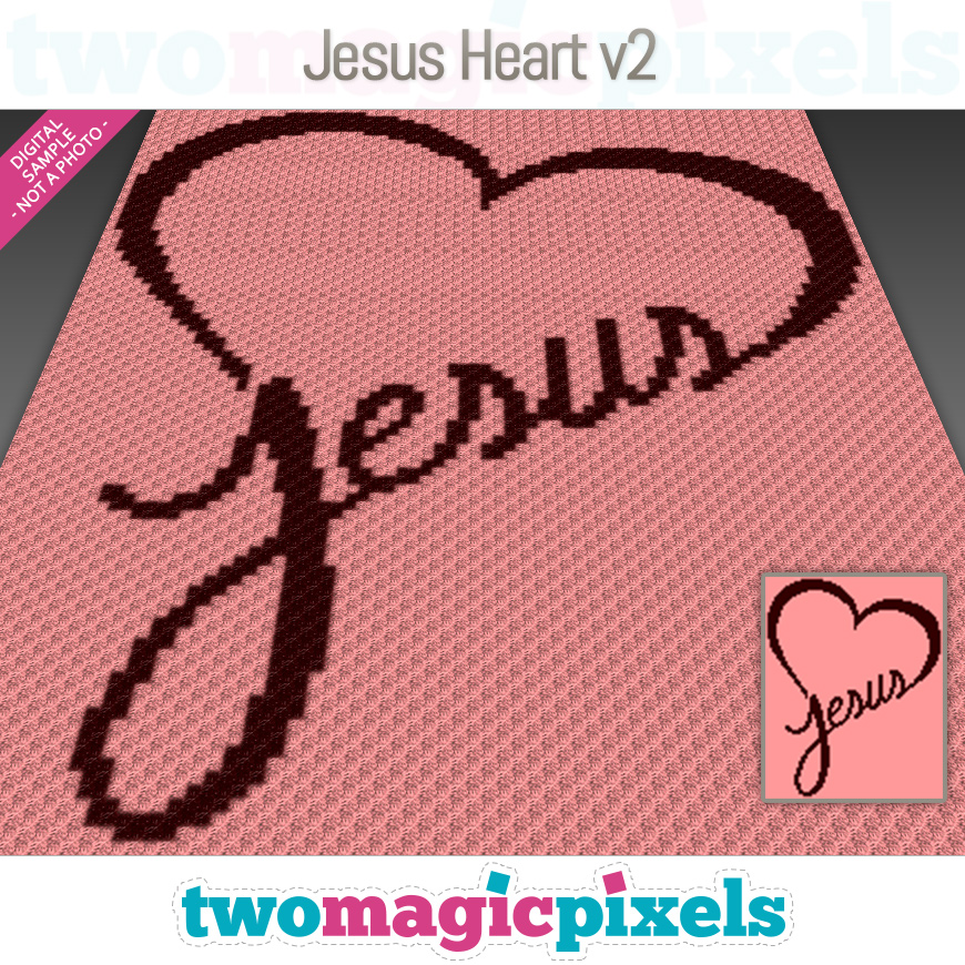 Jesus Heart v2 by Two Magic Pixels