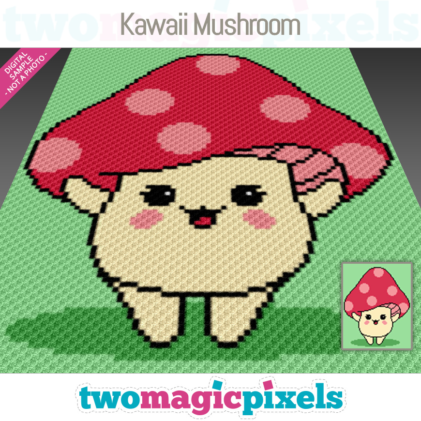 Kawaii Mushroom by Two Magic Pixels