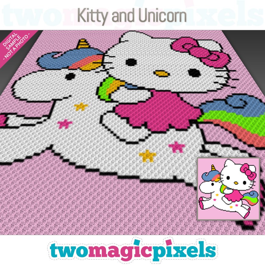Kitty and Unicorn by Two Magic Pixels