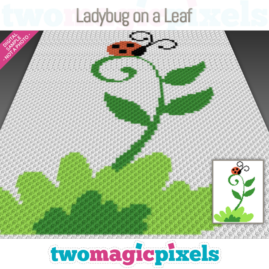Ladybug on a Leaf by Two Magic Pixels