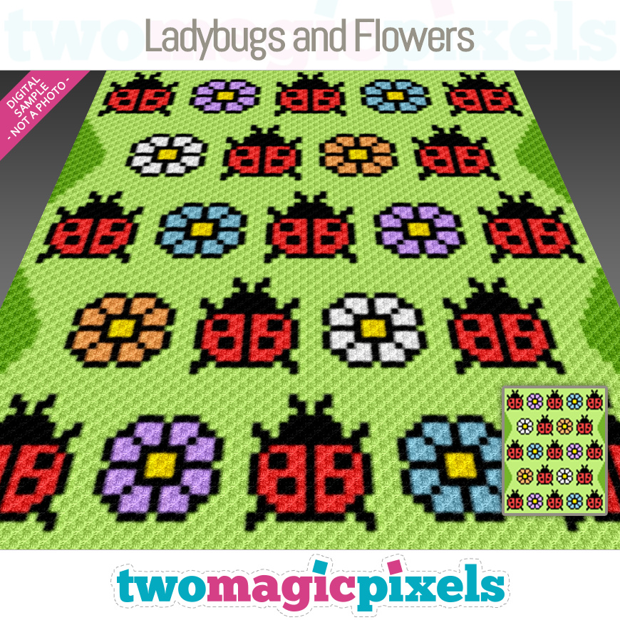 Ladybugs and Flowers by Two Magic Pixels Ladybugs and Flowers by Two Magic Pixels