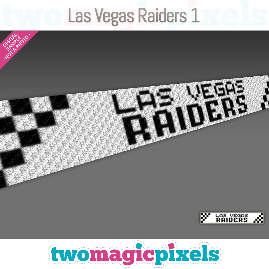 Las Vegas Raiders Scarf 1 by Two Magic Pixels