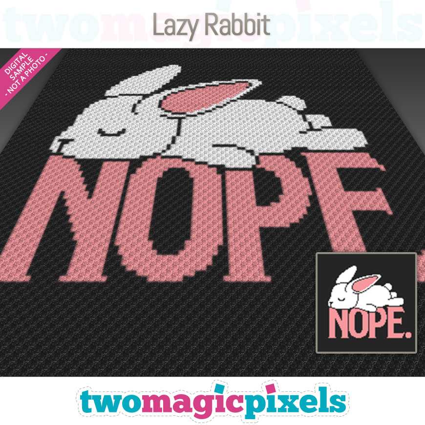 Lazy Rabbit by Two Magic Pixels