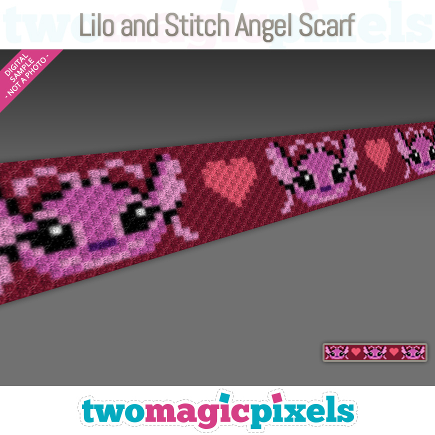 Lilo and Stitch Angel Scarf by Two Magic Pixels Lilo and Stitch Angel Scarf by Two Magic Pixels