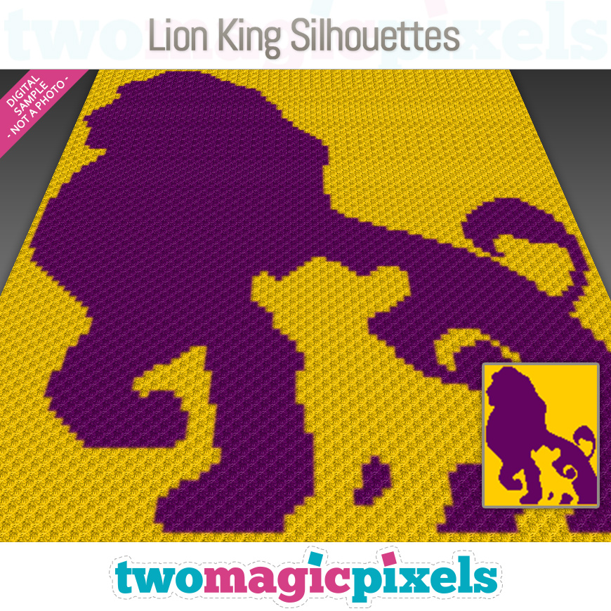 Lion King Silhouettes by Two Magic Pixels