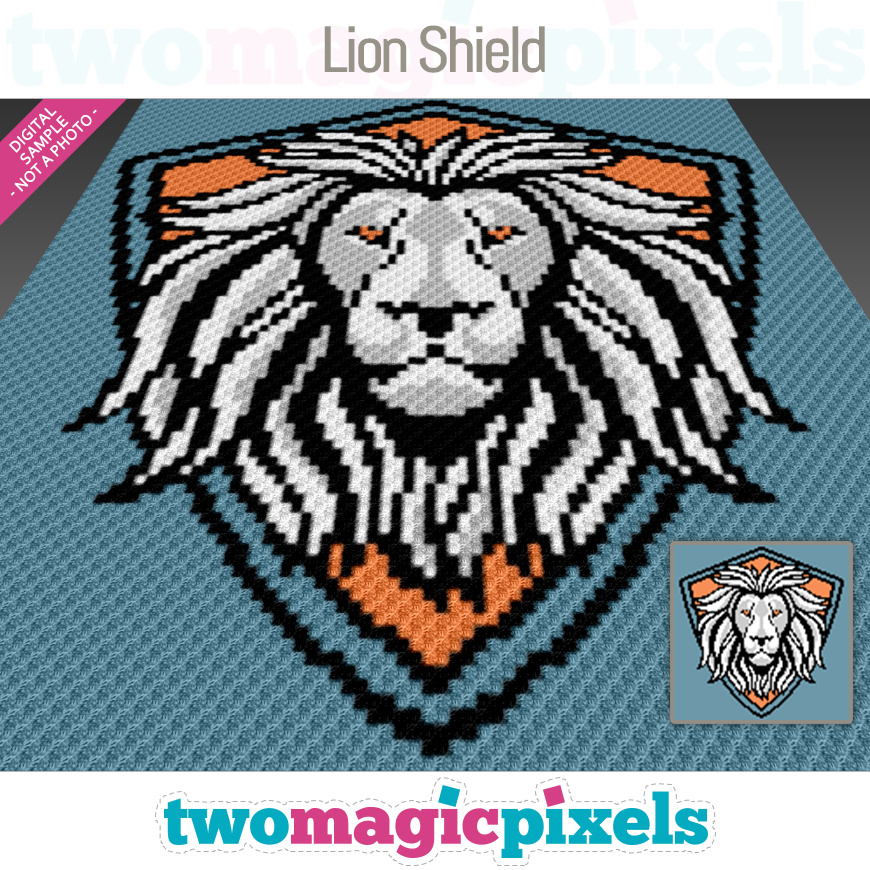 Lion Shield by Two Magic Pixels