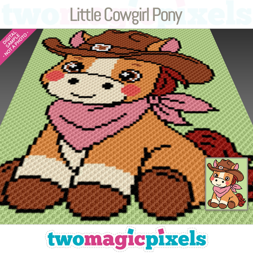 Little Cowgirl Pony by Two Magic Pixels
