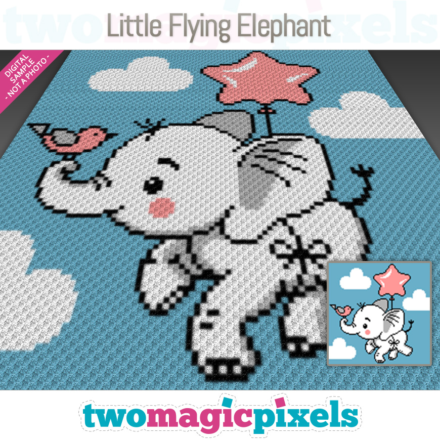 Little Flying Elephant by Two Magic Pixels