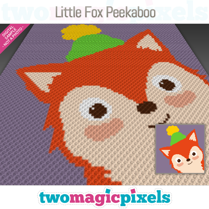 Little Fox Peekaboo by Two Magic Pixels